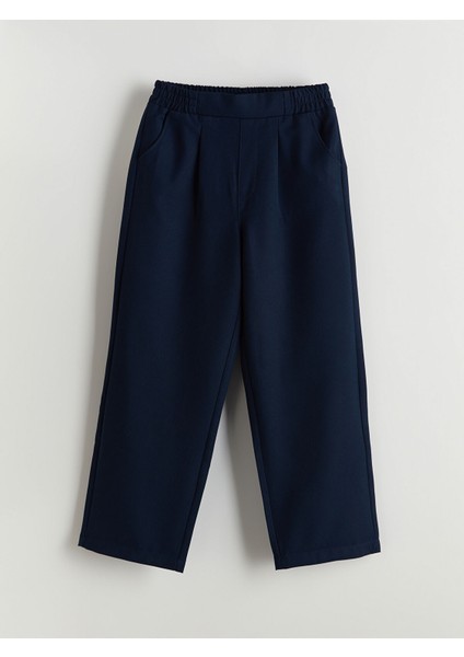 Yeni Sezon Wideleg Pileli Kız Çocuk Pantolon