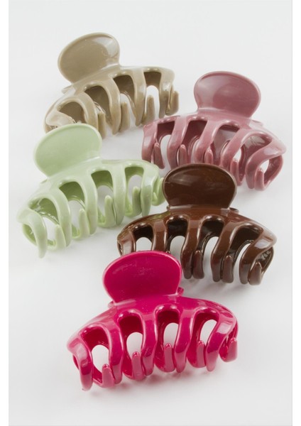 Renkli Düz Mandal Toka 9 cm