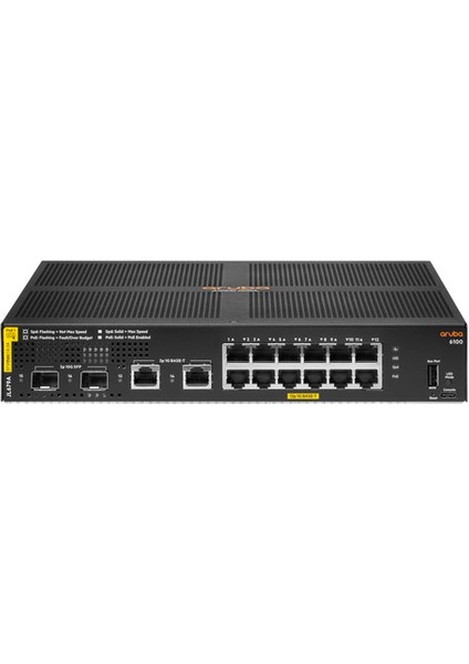 Aruba 6100 12G Cl4 2sfp+ 139W Swch