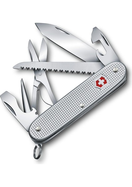 Cep Bıçağı x Alox (10 Fonksiyon, Bıçak, Konserve Açacağı, Tornavida, Ahşap Testeresi, ), Gümüş