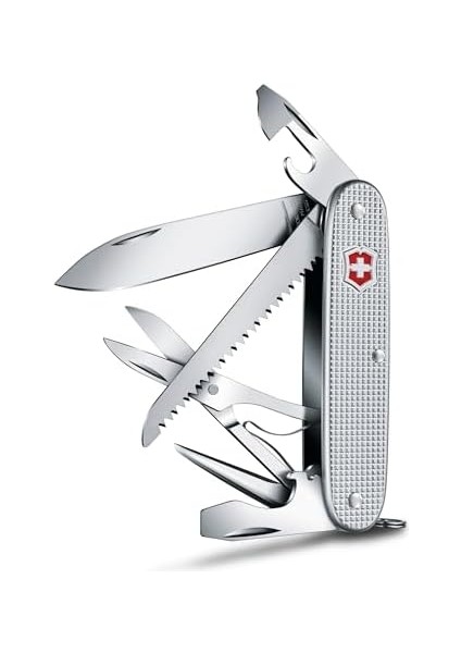 Cep Bıçağı x Alox (10 Fonksiyon, Bıçak, Konserve Açacağı, Tornavida, Ahşap Testeresi, ), Gümüş modelleri