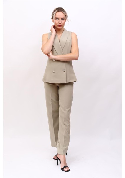 Abiye Yelek & Bol Paça Pantolon Takım-Bambu modelleri