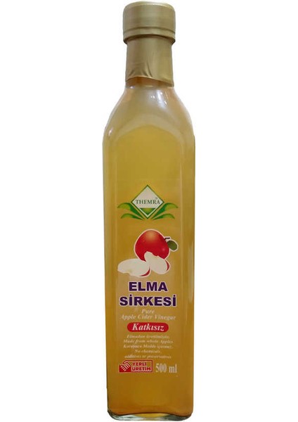 Elma Sirkesi Cam Şişe 500 ml