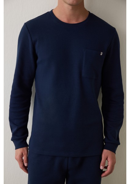 Lacivert Erkek Cepli Pijama Takımı fırsatları