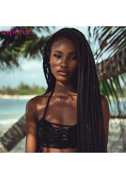 Sentetik Örgülük Saç Esperer 100 Gr. / Koyu Kestane