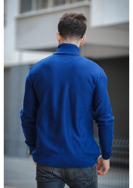 Seka 500 Slim Fit Petek Örgü Erkek Tam Balıkçı Kazak modelleri