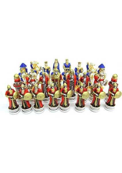 Satranç Taşı Polyester Ortaboy Selçuklu Haçlı Dekoratif Hediyelik