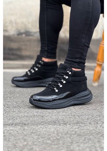 Kömür Rugan Yüksek Taban Yarım Bilek Bot