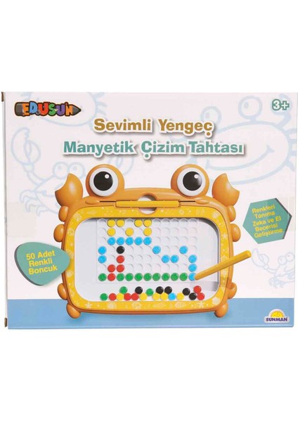 Sevimli Yengeç Manyetik Çizim Tahtası – 50 Boncuklu Manyetik Kalemli Çocuk Eğitim Oyuncağı indirimleri
