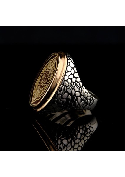 925 Ayar Gümüş Allah Lafzı Yazılı Kırmızı Mineli Erkek Yüzük fırsatları