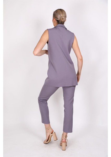 Midi Boy Klasik Yelek & Boru Paça Pantolon-Antrasit indirimleri