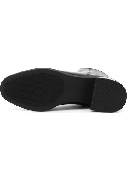 Kadın Siyah Fermuarlı Kalın Topuklu Bot fırsatları