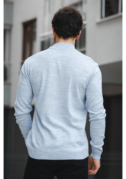 Seka 815 Pamuk Slim Fit Erkek Yarım Balıkçı Kazak modelleri