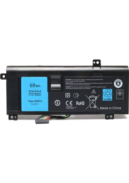 Dell Alienware 14 R1, G05YJ Notebook Bataryası