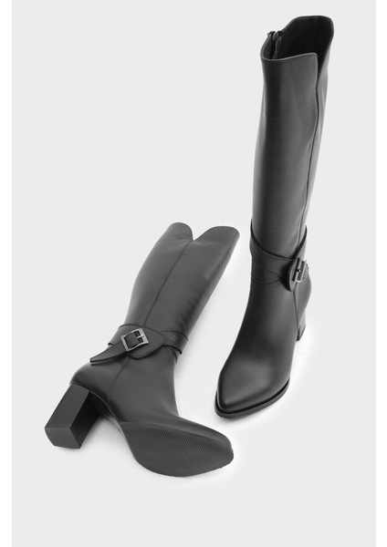 Hakiki Deri Topuklu Kadın Çizme fırsatları