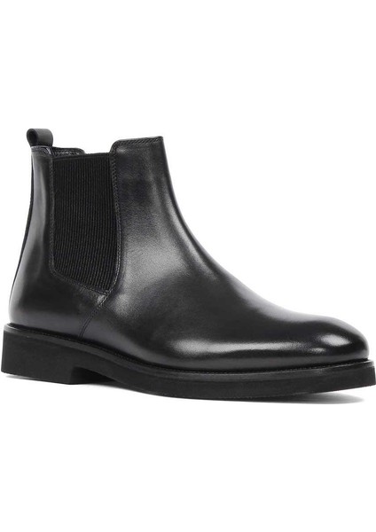 Erkek Siyah Deri Chelsea Bot modelleri