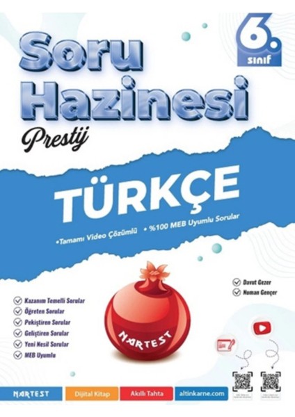 Nartest 6.sınıf Prestij Matematik, Fen Bilimleri, Türkçe Lgs Soru Hazinesi fırsatları