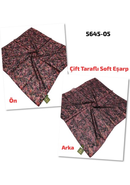 5645 Lop'res Çift Taraflı Soft Eşarp