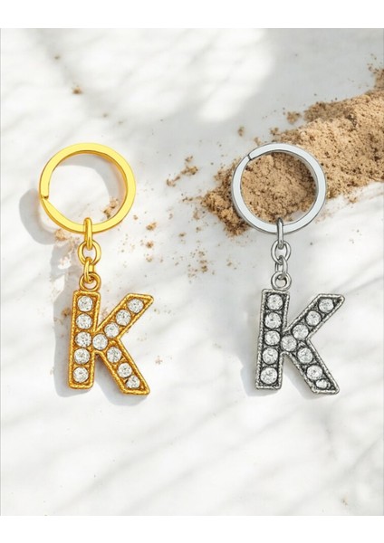 Işıltılı ‘k’ Harfli Anahtarlık – Lüks ve Anlamlı Bir Dokunuş fiyatları