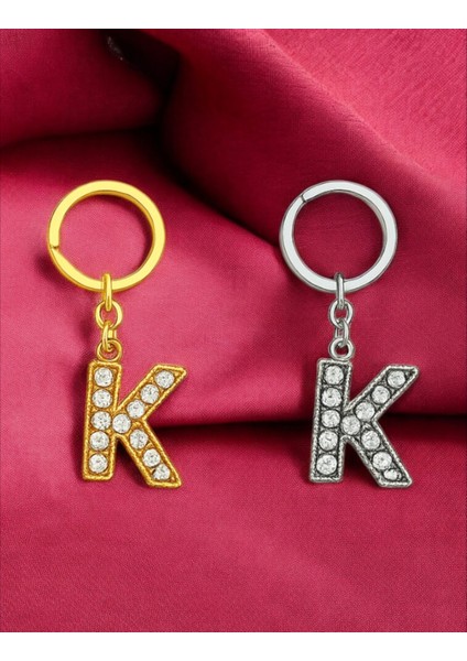 Işıltılı ‘k’ Harfli Anahtarlık – Lüks ve Anlamlı Bir Dokunuş modelleri