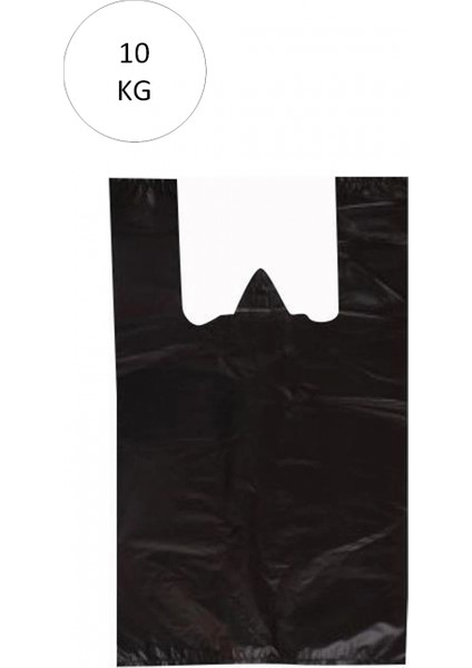 Siyah Atlet Poşet Orta Boy 29X50 cm Takriben 850 Adet 10 kg