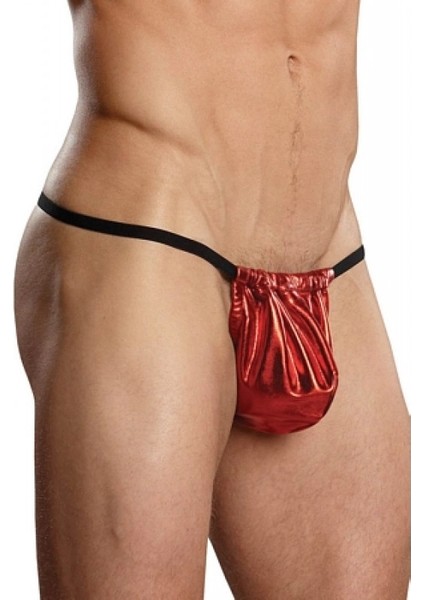 Tegan Fantazi Kımızı Lame Erkek String-Tanga TG274580