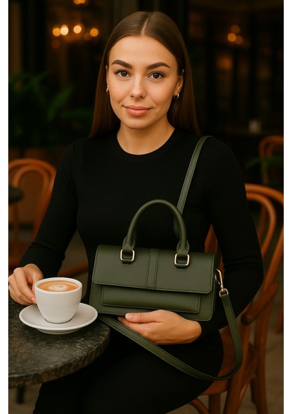 Kadın Şık Tasarım Omuz ve El Çantası – Çok Bölmeli Ayarlanabilir Askılı fiyatları