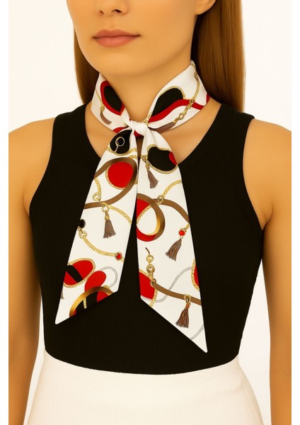 Lüks Şık Tasarımlı Fular 90 cm