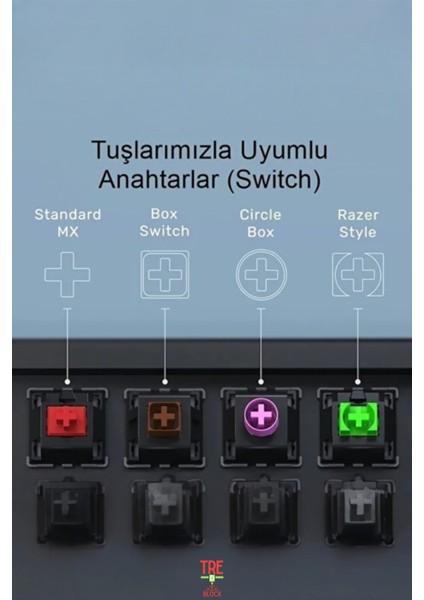 LEGO Keycap Mekanik Klavye Tuşu modelleri