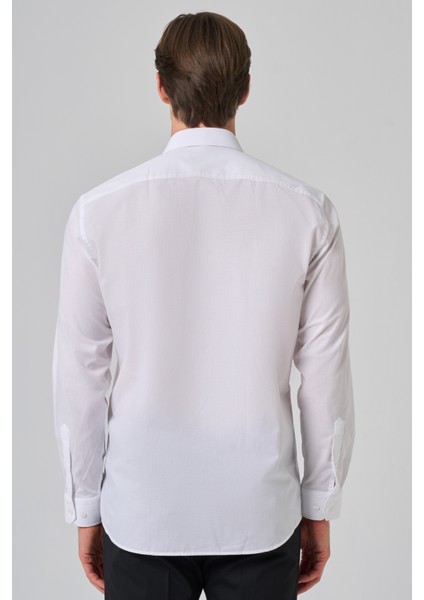 Erkek Beyaz Trend Regular Fit Gömlek indirimleri