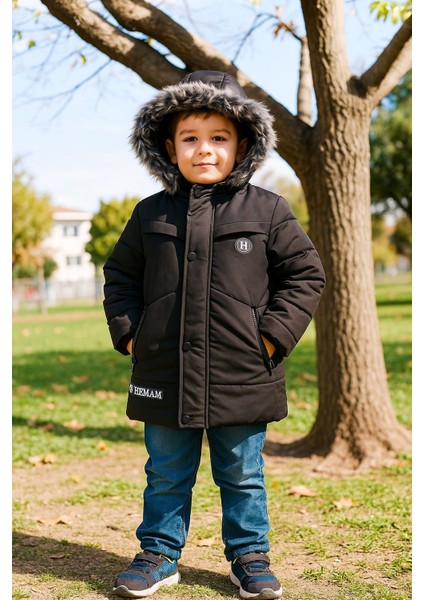 Çocuk Montu Kapüşonlu