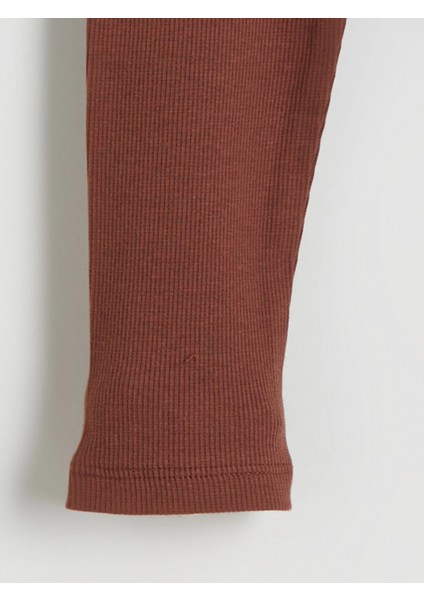 Lcw Kids Kahverengi Beli Lastikli Kız Çocuk Tayt 2'li modelleri