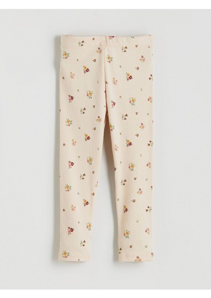 Lcw Kids Kahverengi Beli Lastikli Kız Çocuk Tayt 2'li indirimleri