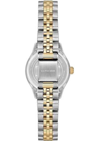 USPA2115-06 Altın Kaplama Taşlı Kadın Kol Saati modelleri