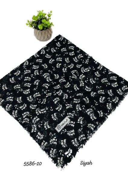 5586 Flamlı Pamuk Eşarp