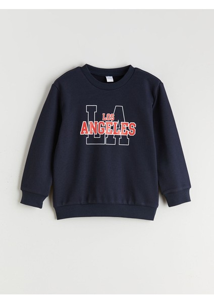 Yeni Sezon Los Angeles Baskılı Erkek Çocuk Sweatshirt
