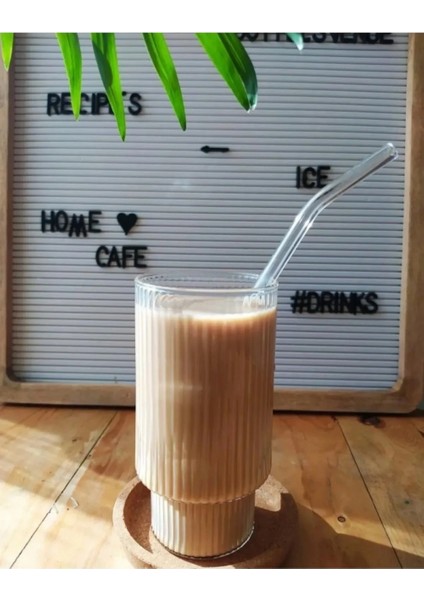 400 ml Isıya Dayanıklı Borosilikat Origami Stil Bardak - Borosilikat Bardak 1 Adet