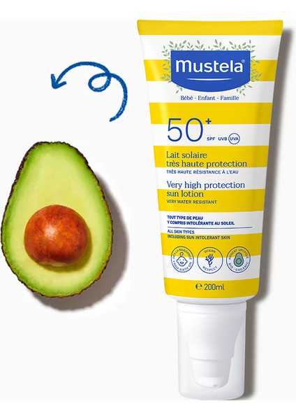 Güneş Losyonu SPF 50+ - Normal Ciltler İçin Suya ve Kuma Dayanıklı, 200 ml modelleri