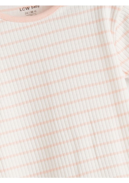 Yeni Sezon Çizgili Kız Bebek Şortlu Pijama Takım modelleri