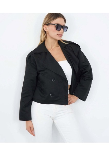 Zr Bej Renkli Oversize Bomber Crop Trençkot modelleri