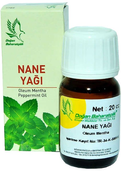 Nane Yağı 20 cc - Oleum Mentha Peppermint Oil