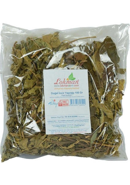 Incir Yaprağı Doğal 100 gr Paket fiyatları