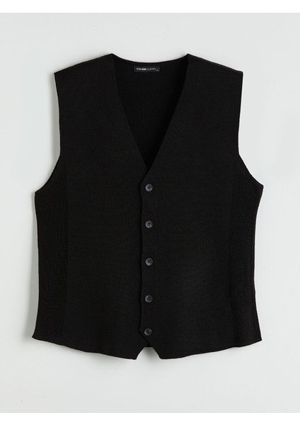 Yeni Sezon Standart Kalıp V Yaka Erkek Triko Yelek indirimleri