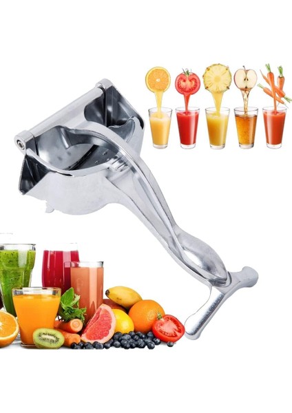 Katı Meyve Sıkacağı, Ağır Hizmet Tipi Tek Presli Sıkacağı Premium Kalite Metal Alaşımlı El Sıkacağı Elma, Portakal, Üzüm, Greyfurt Için Meyve Sıkacağı
