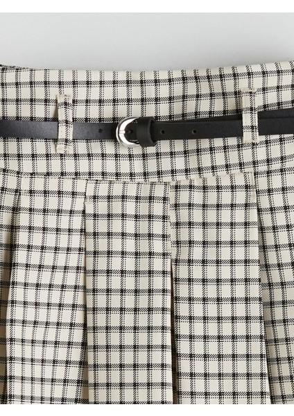 Lcw Kids Bej Pileli Kız Çocuk Şort Etek modelleri