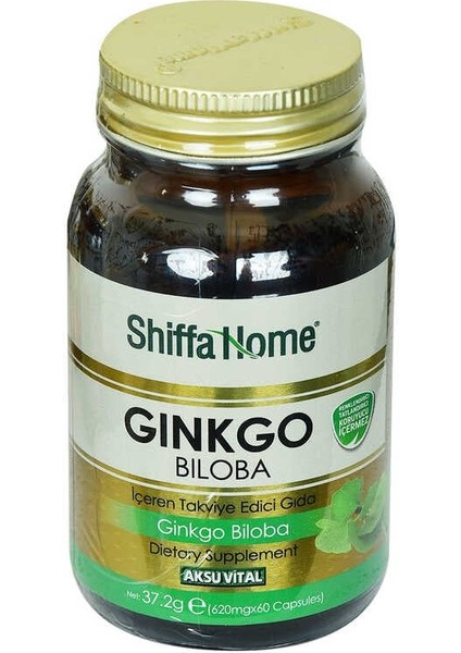 Shiffa Home Ginkgo Biloba Diyet Takviyesi 620 Mg x 60 Kapsül