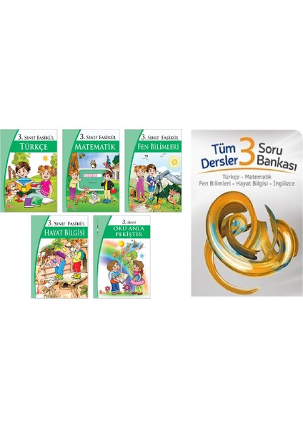 Tüm Dersler Ata Fasikül 3. Sınıf Etkinlik Seti - 3. Sınıf Tüm Dersler Soru Bankası