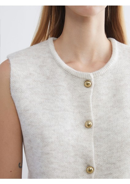 Yeni Sezon Bisiklet Yaka Kadın Triko Yelek modelleri