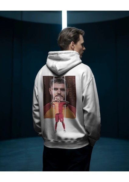 Futbolcu Baskılı Mauro Icardi Baskılı Hoodie - %100 Pamuk Bol Kesim Kapüşonlu Kadın Erkek Unısex Sweatshirt - Caglisa Özel Tasarım fiyatları