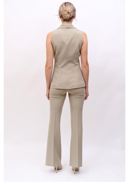 Abiye Yelek & Ispanyol Paça Pantolon Takım-Bambu fiyatları